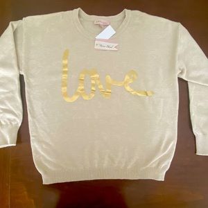 NWT Philosophy Love Sweater